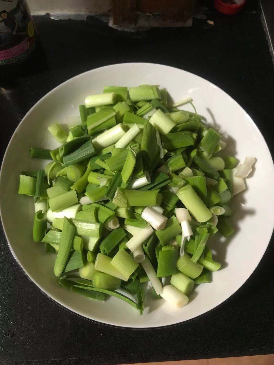 蒜苗爆炒羊头肉
