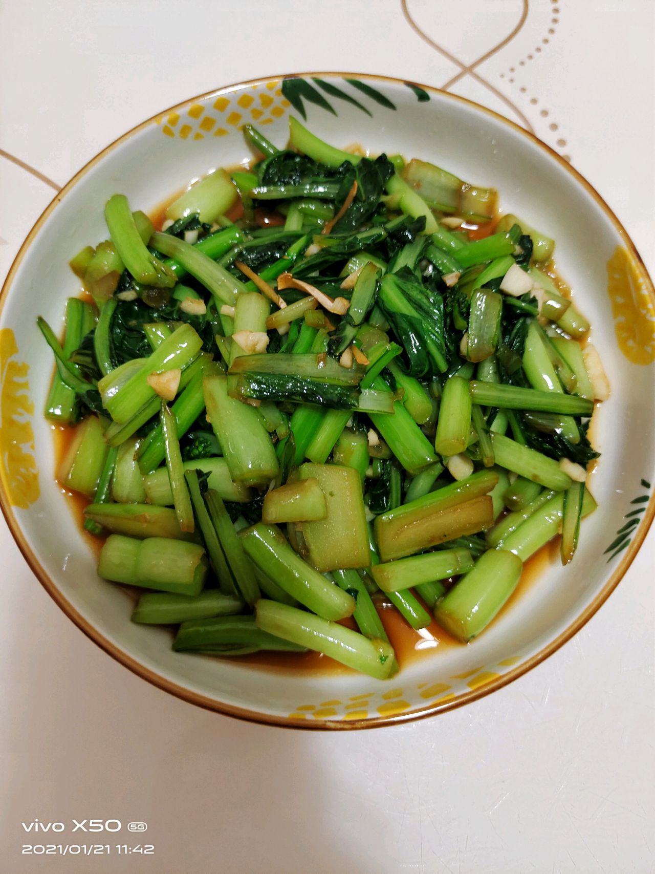 蒜末菜心