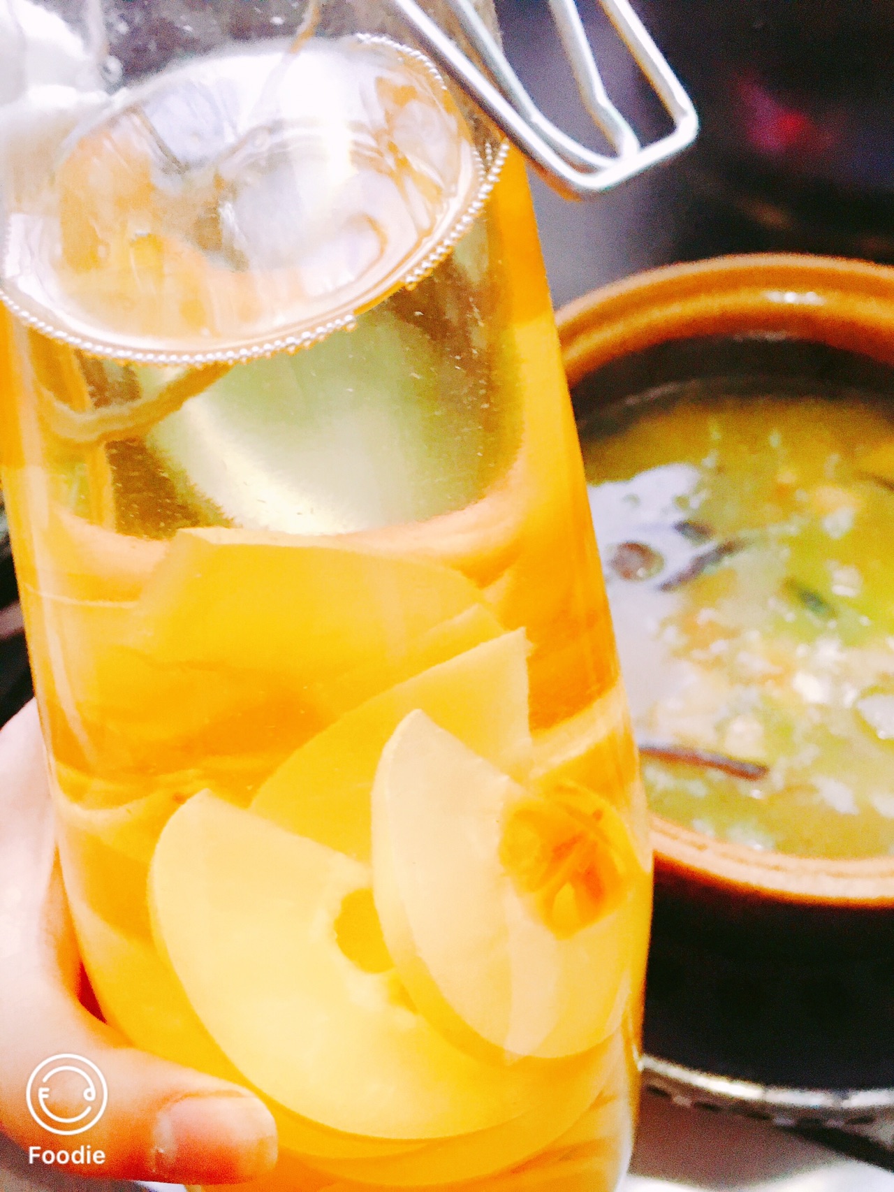 酸木瓜火腿炖鸡