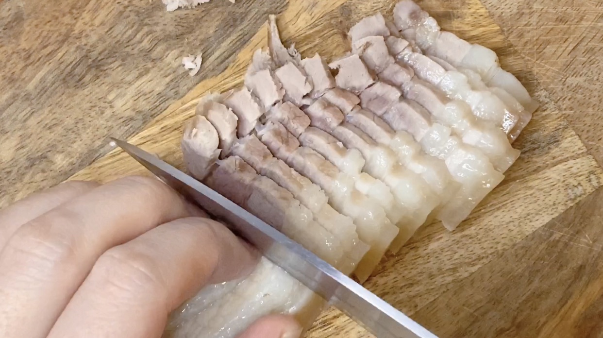 蒜泥白切肉｜肥而不腻