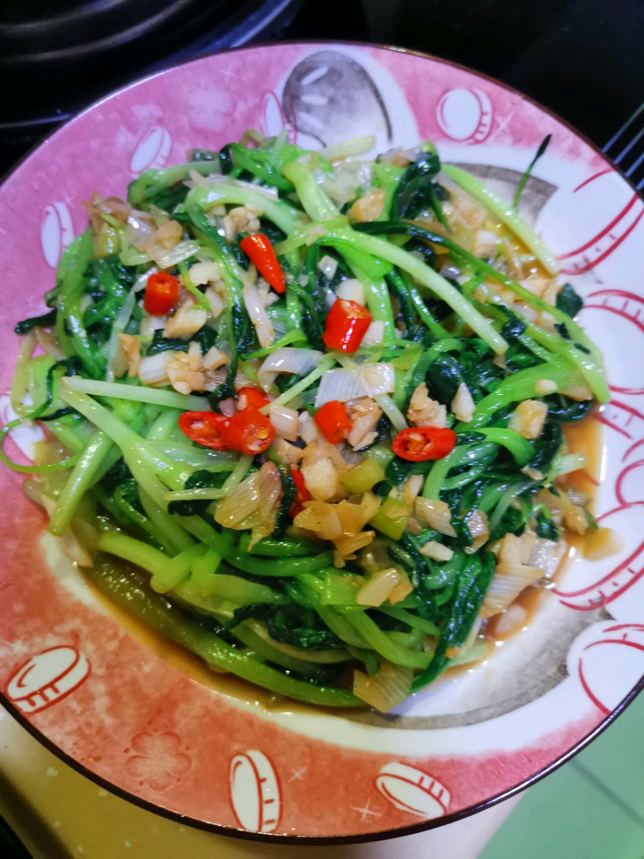 蒜蓉鸡毛菜（青菜）
