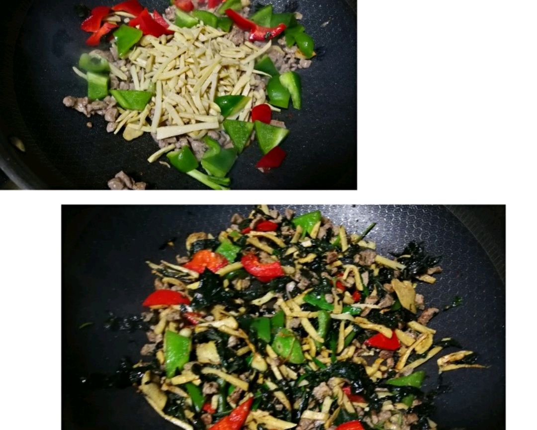 酸笋紫苏炒牛肉