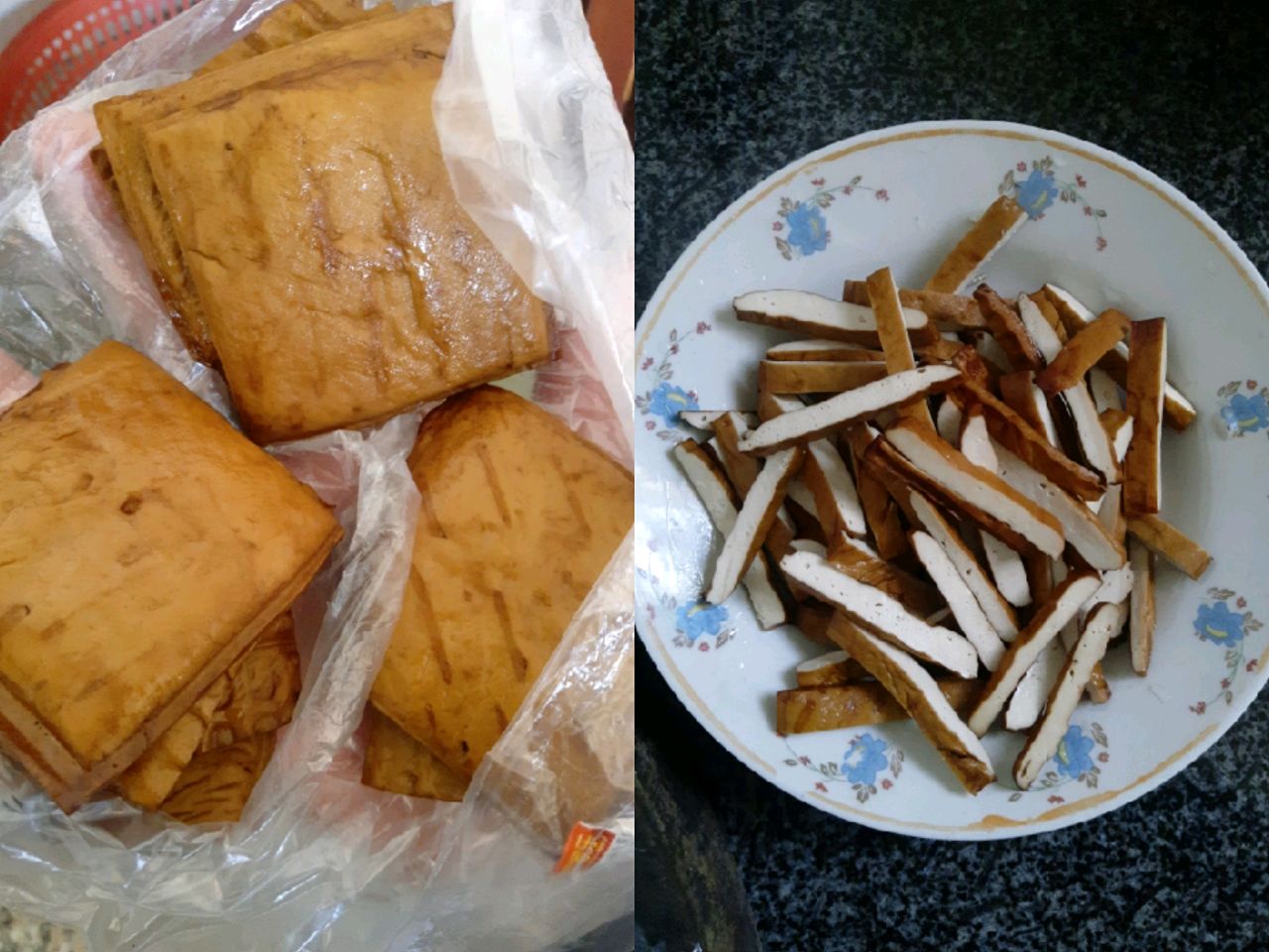 蒜苔香干