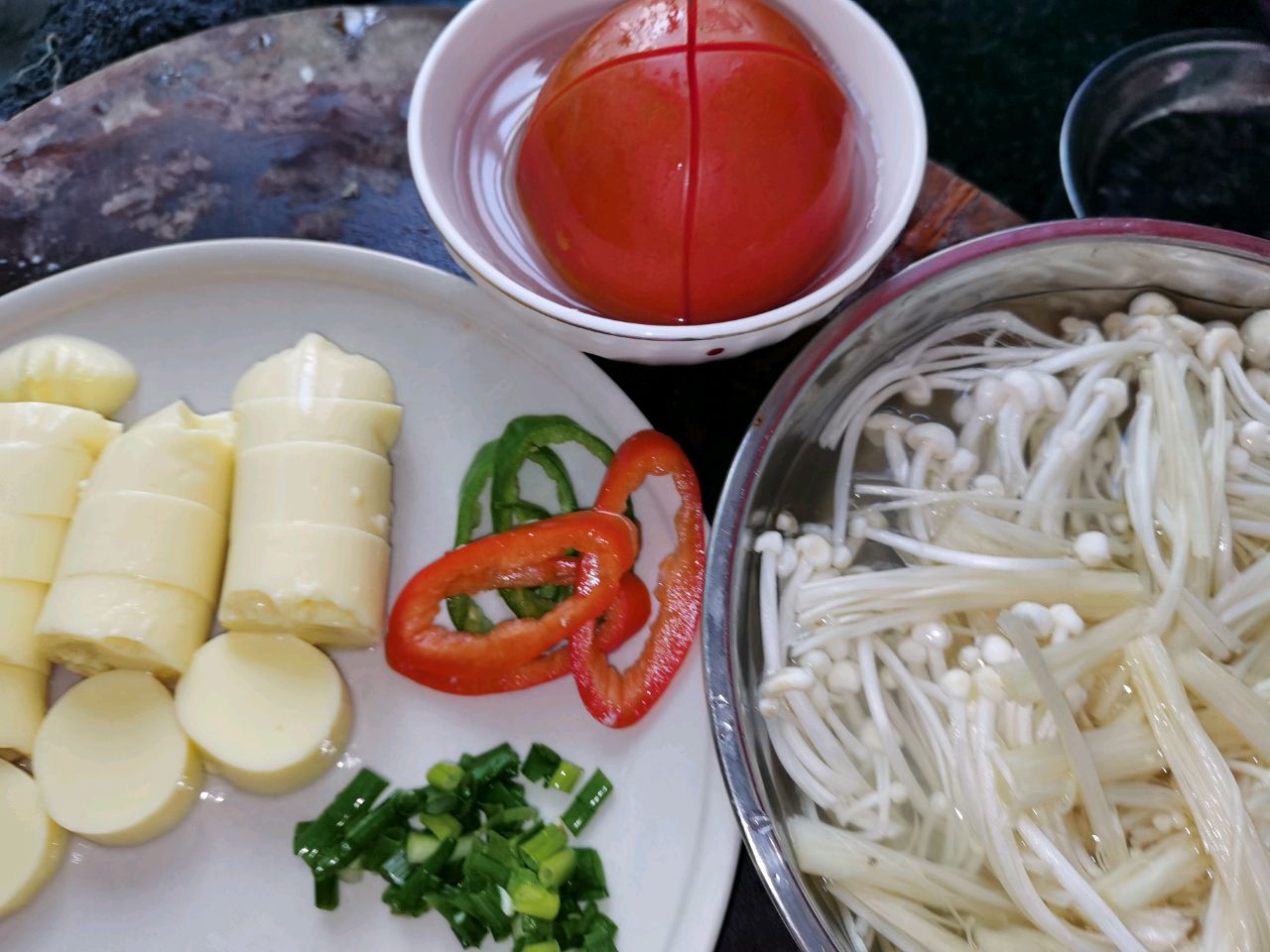 酸甜玉子豆腐汤