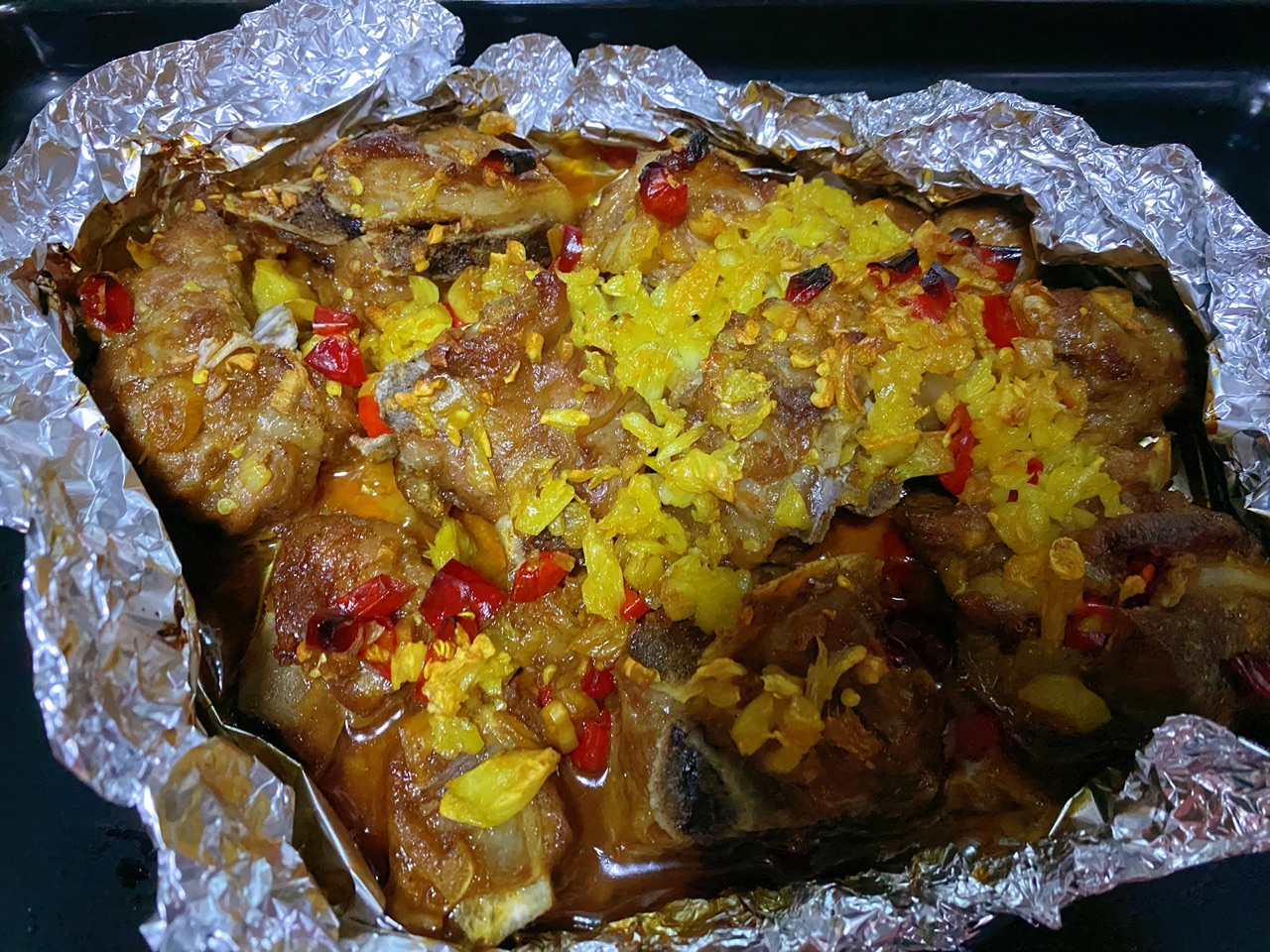 蒜香烤排骨