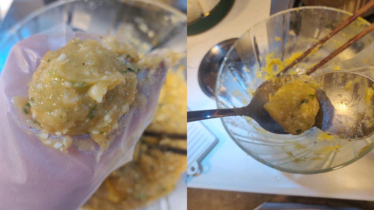 蒜香山药鸡胸肉丸