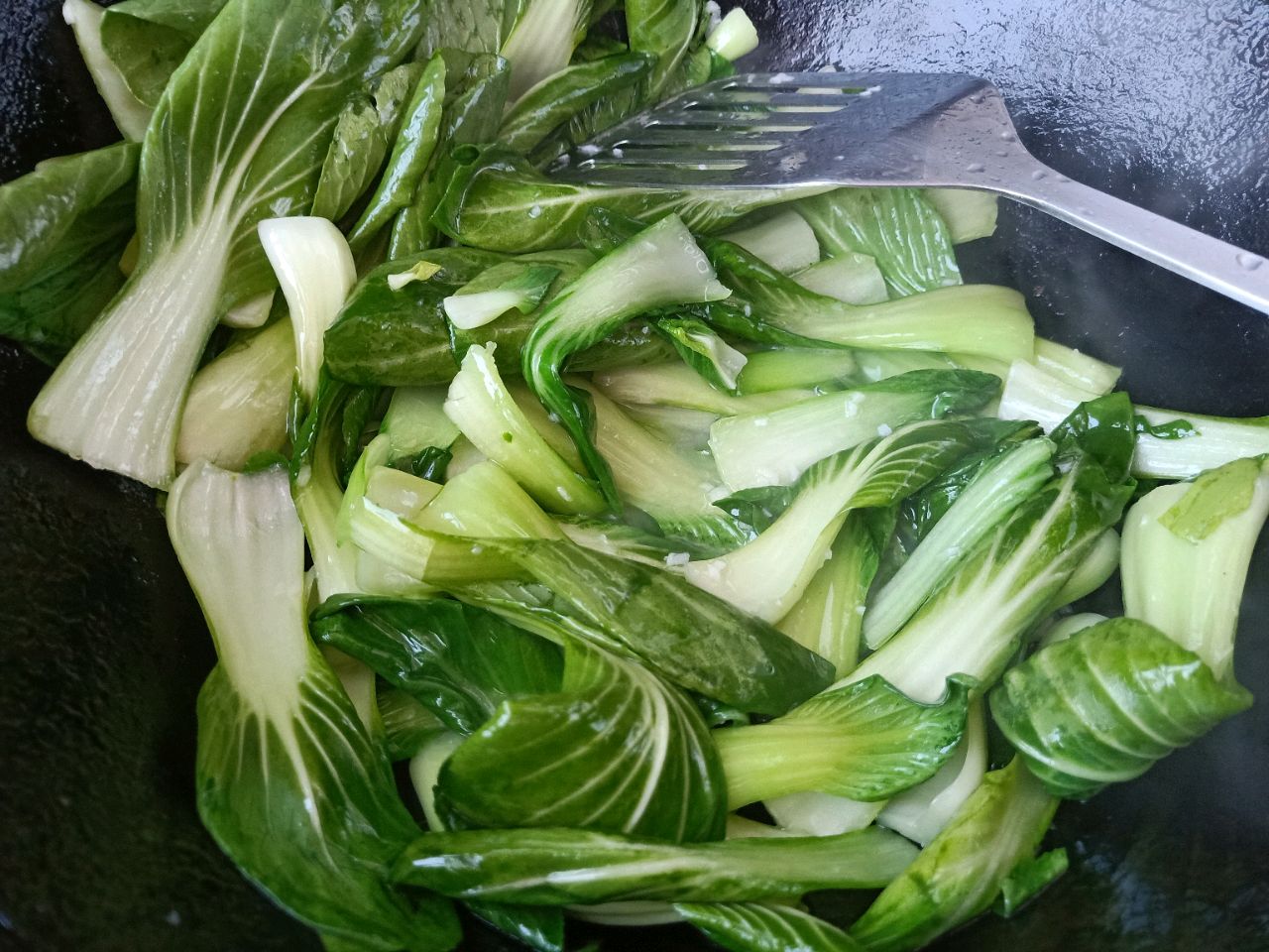 蒜香香菇油菜