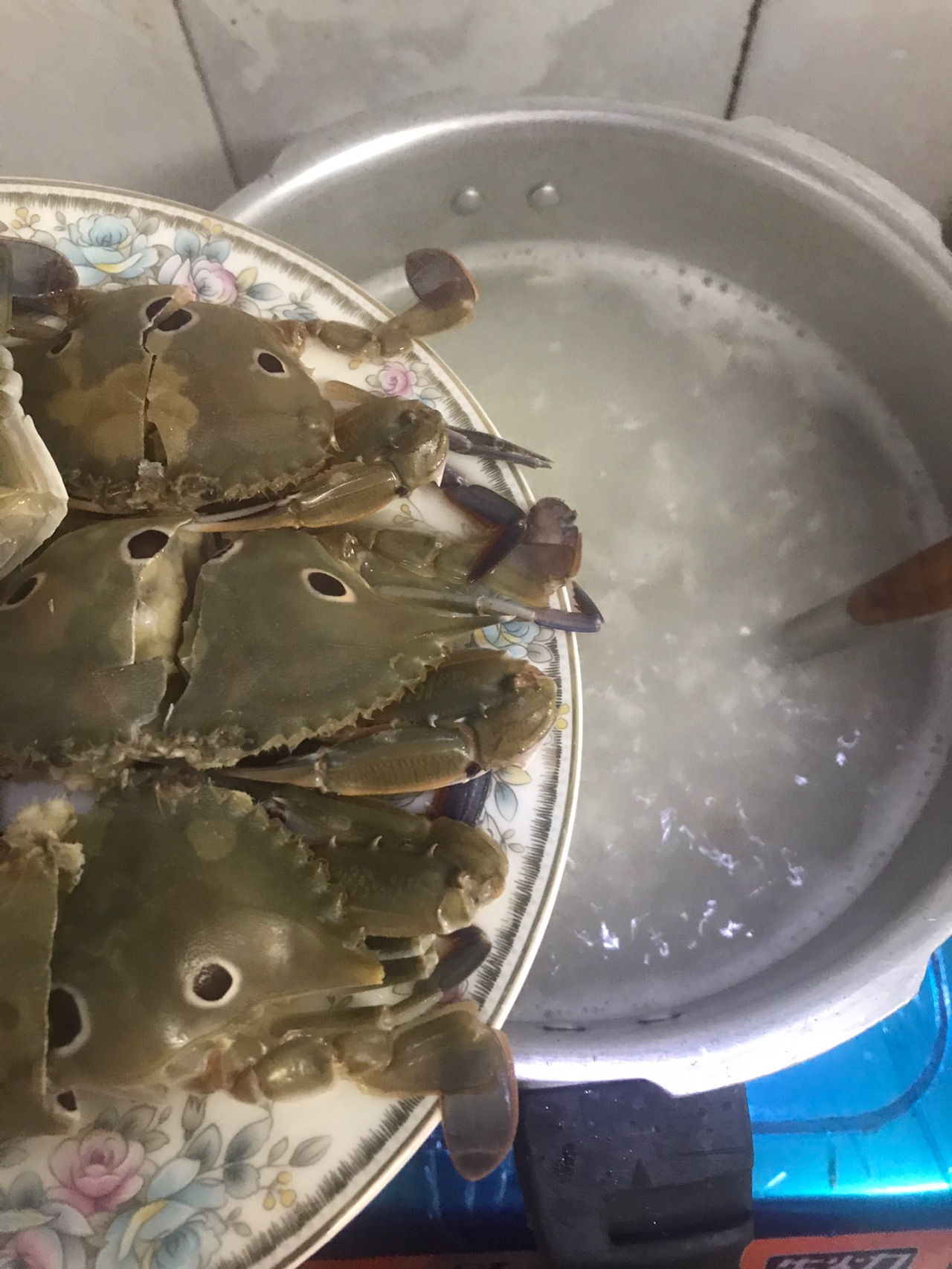 梭子蟹鱿鱼瘦肉粥