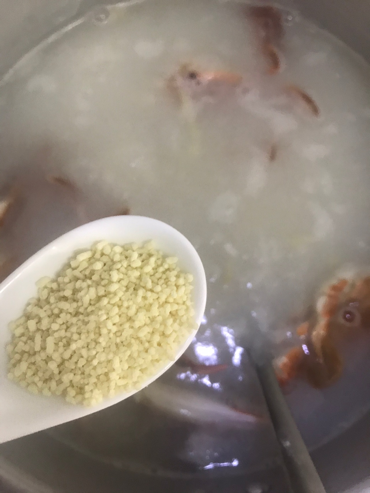 梭子蟹鱿鱼瘦肉粥