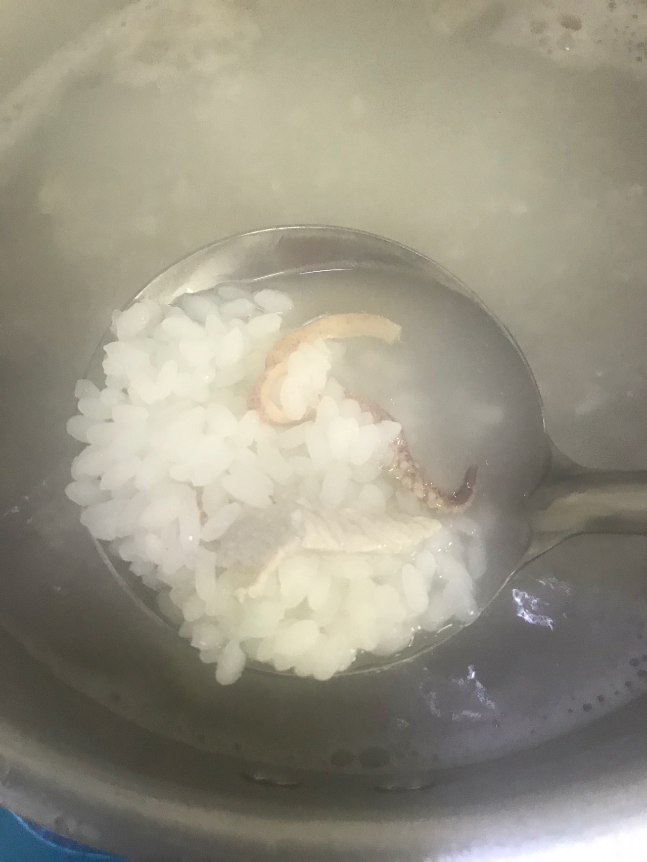 梭子蟹鱿鱼瘦肉粥