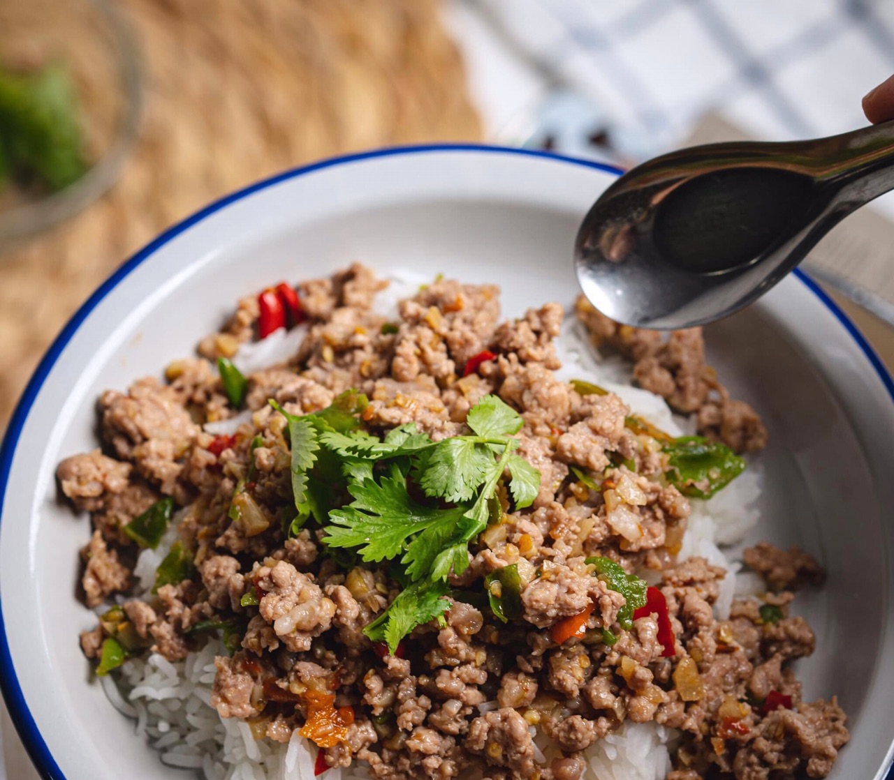 泰式猪肉末盖饭