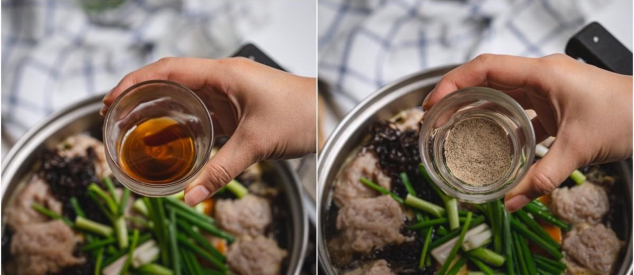 泰式猪肉丸子蔬菜汤