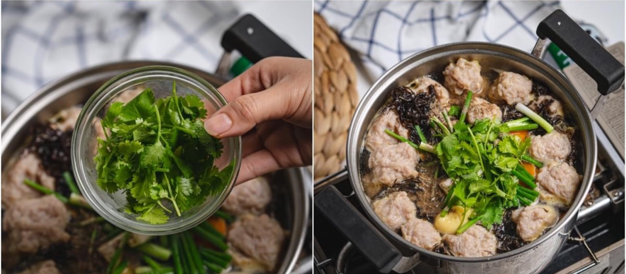泰式猪肉丸子蔬菜汤