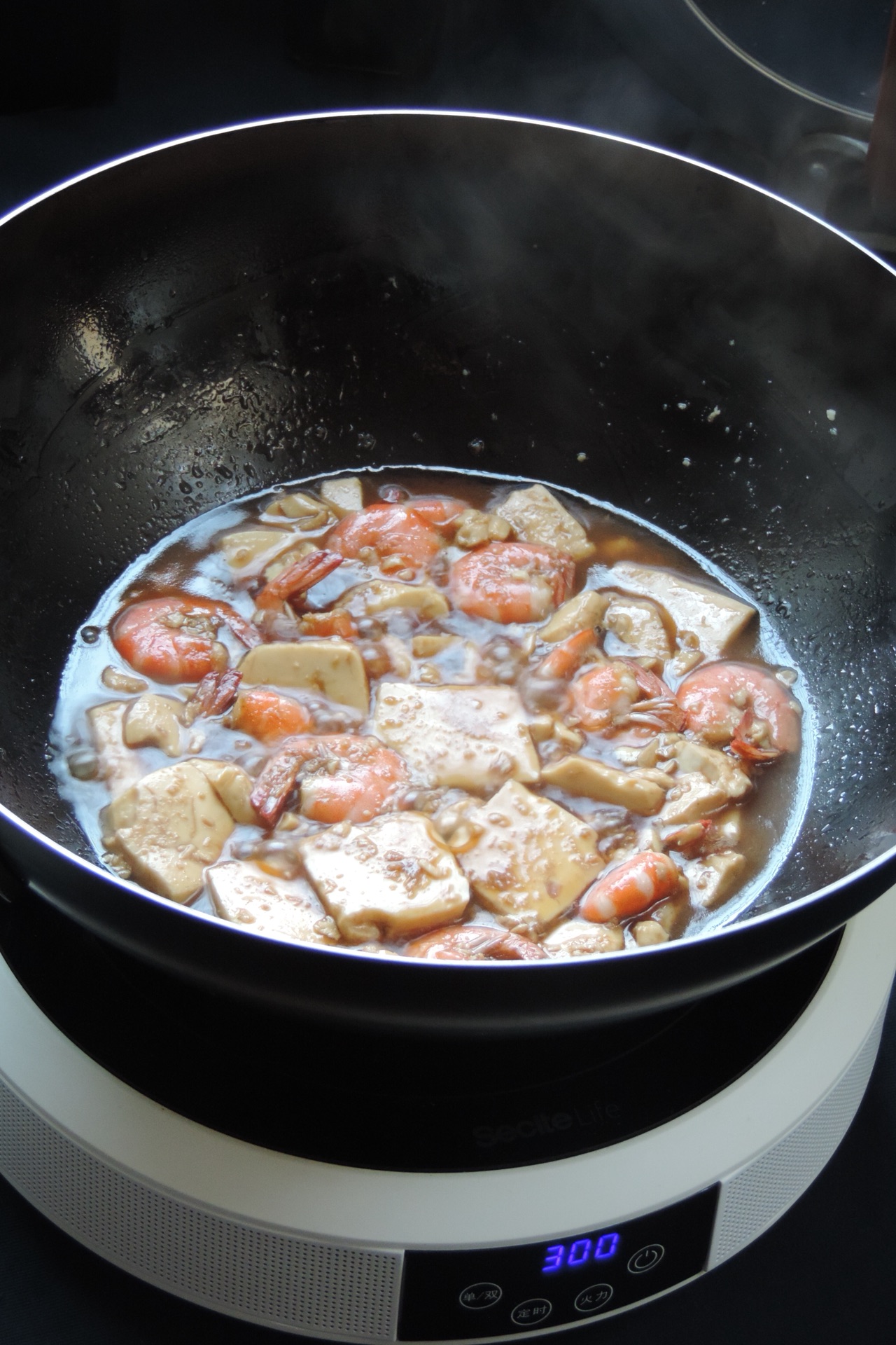 糖醋虾仁豆腐