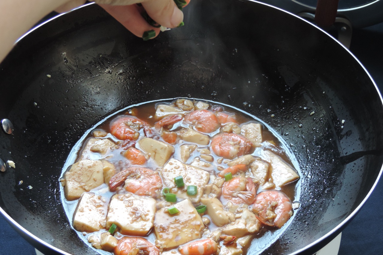 糖醋虾仁豆腐