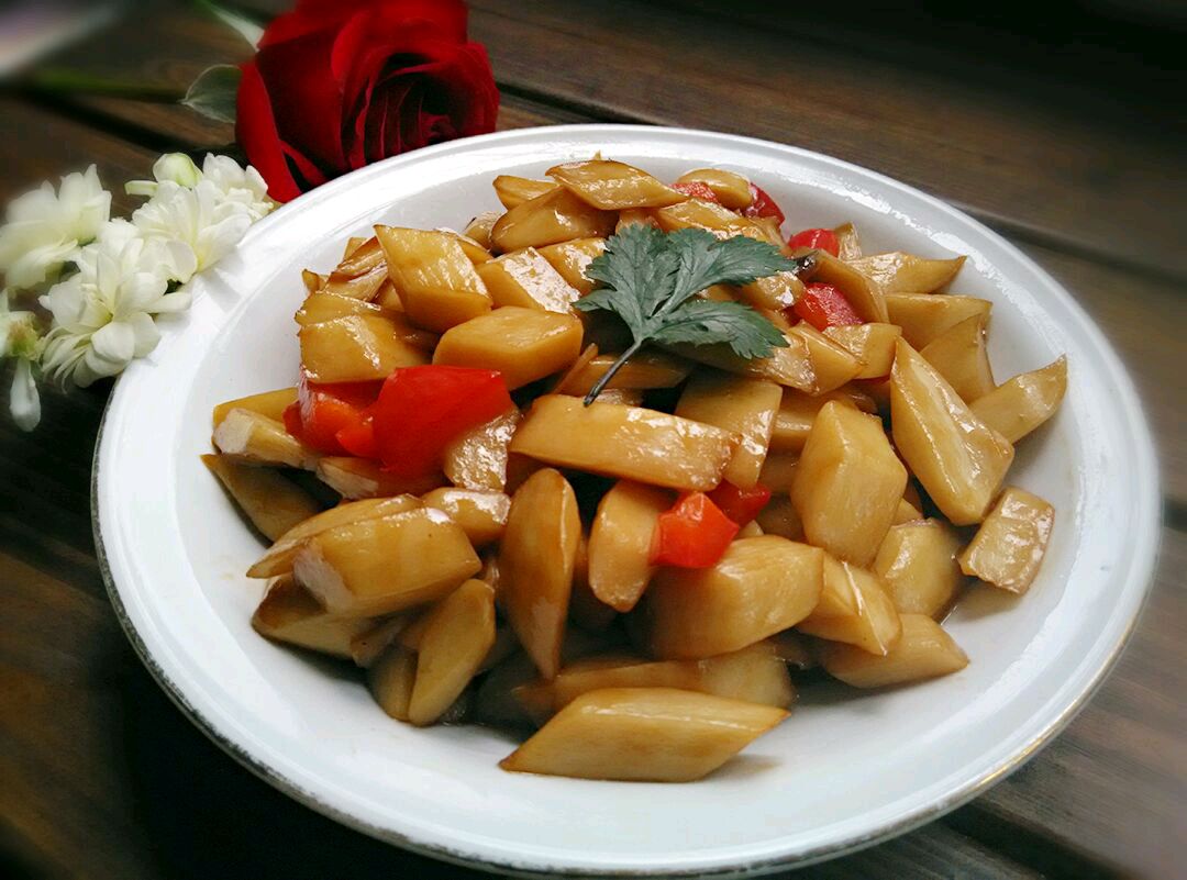 糖醋杏鲍菇，酸酸甜甜就是你