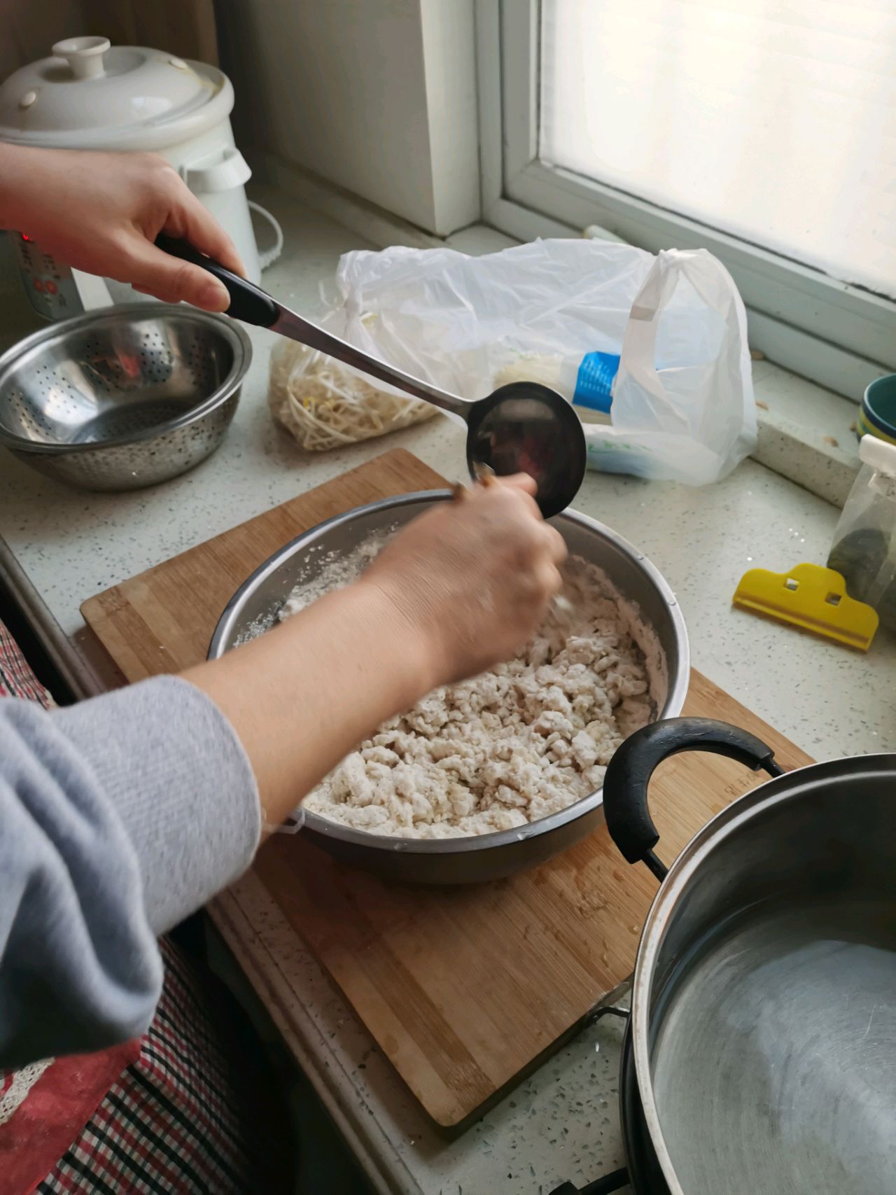 烫面葱油饼