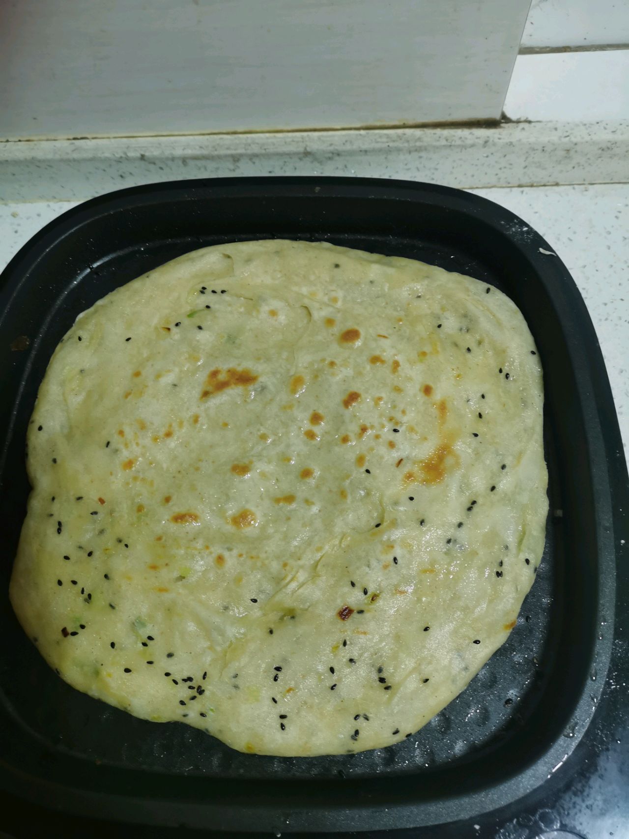 烫面葱油饼