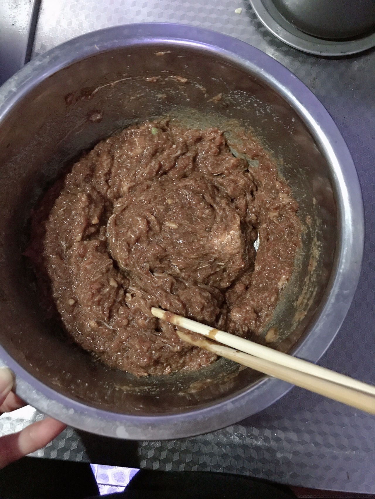 汤汁浓郁的牛肉馅