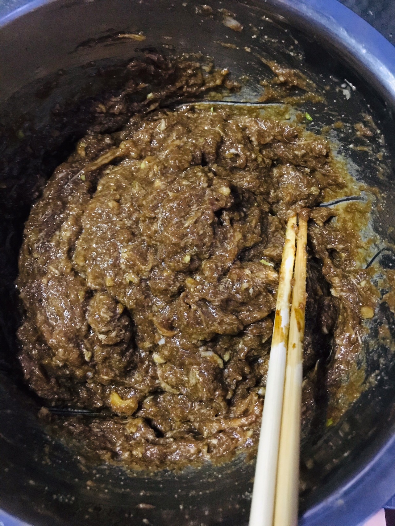 汤汁浓郁的牛肉馅