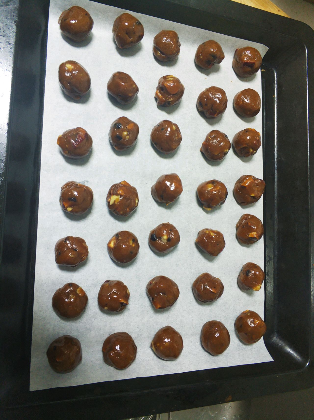 甜点：红枣核桃饼干