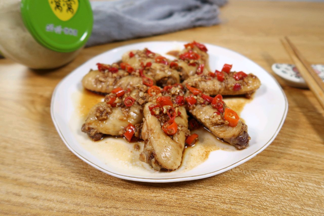 甜辣刺激停不下～酒酿剁椒鸡翅