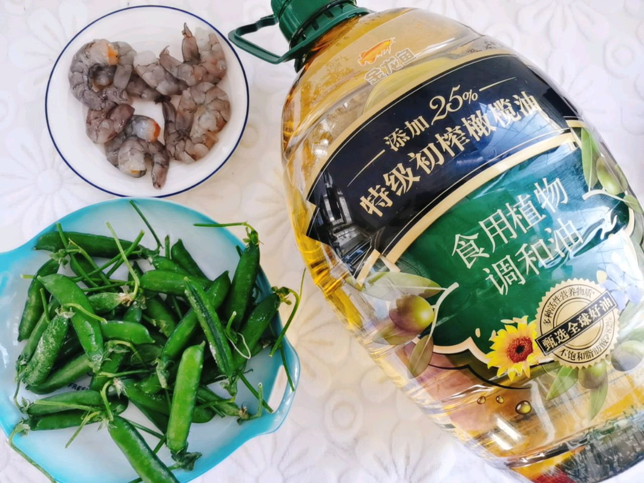甜蜜蜜笑哈哈之甜豆炒虾仁