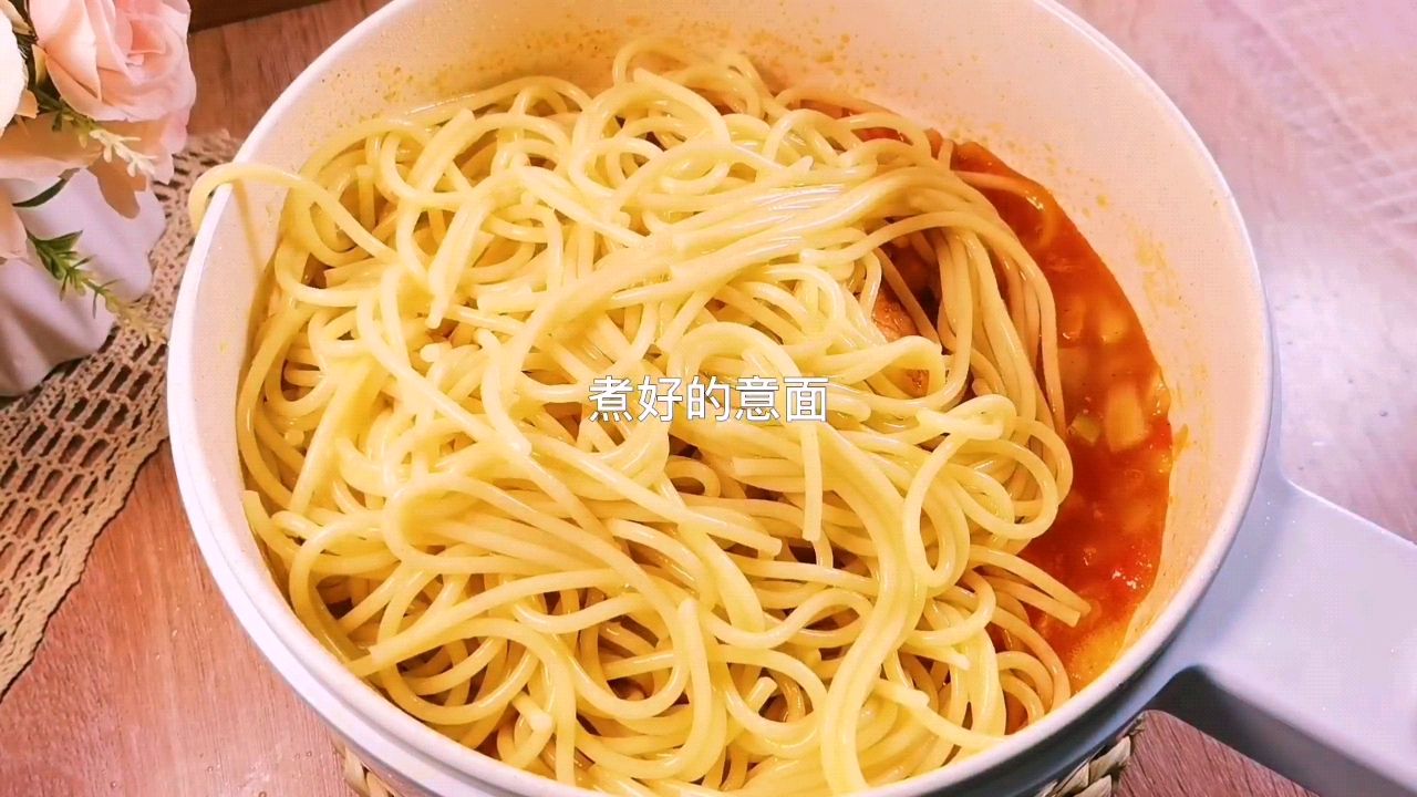 舔盘子系列——番茄虾仁意面