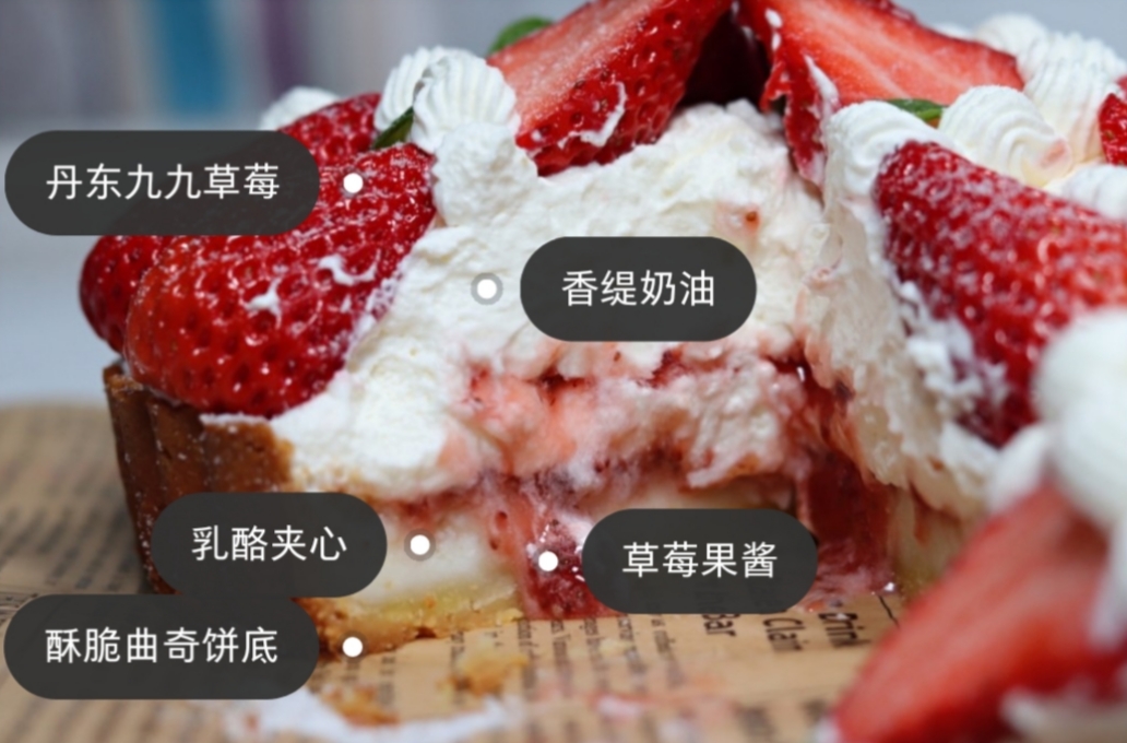 甜甜草莓派