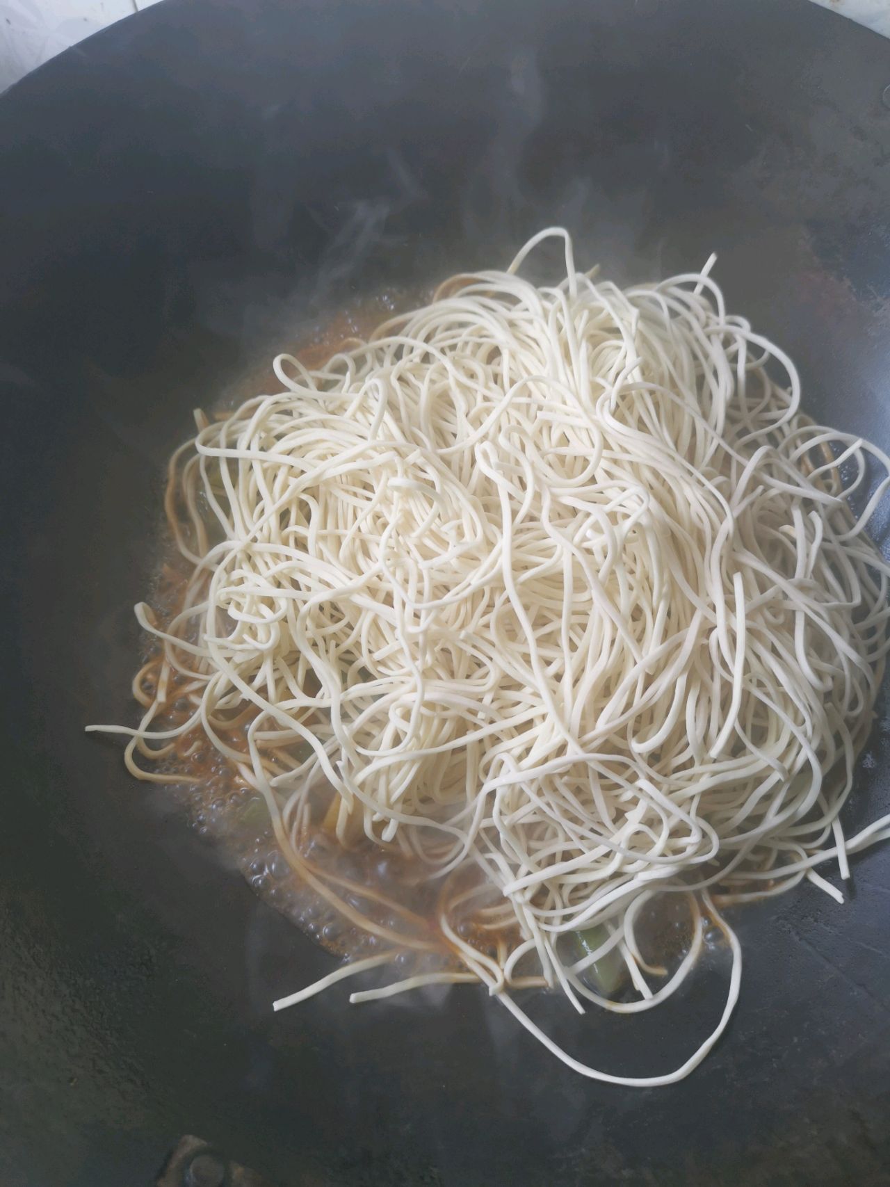 土豆豆角焖面