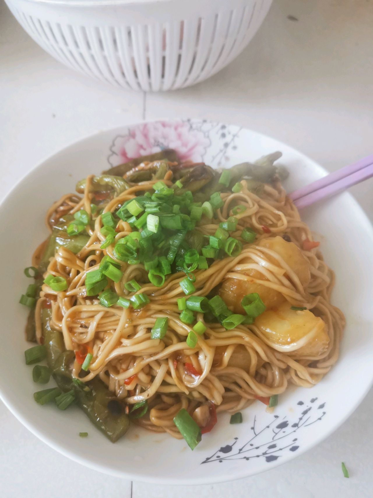 土豆豆角焖面