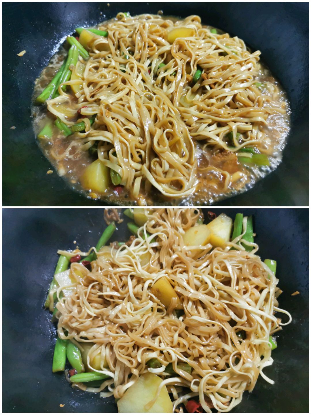 土豆豆角焖面（川味儿）