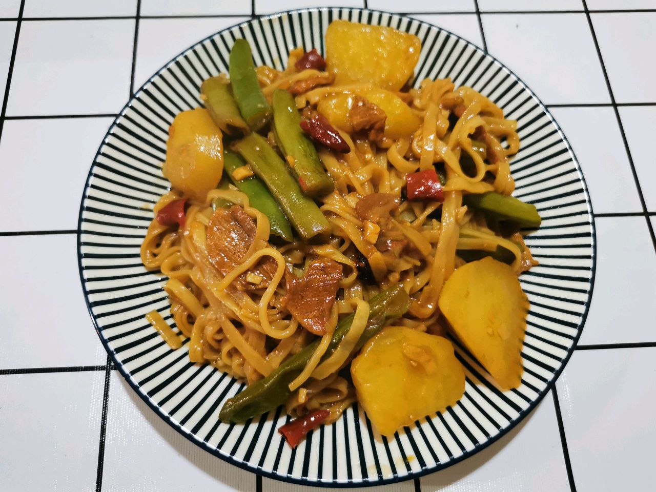 土豆豆角焖面（川味儿）