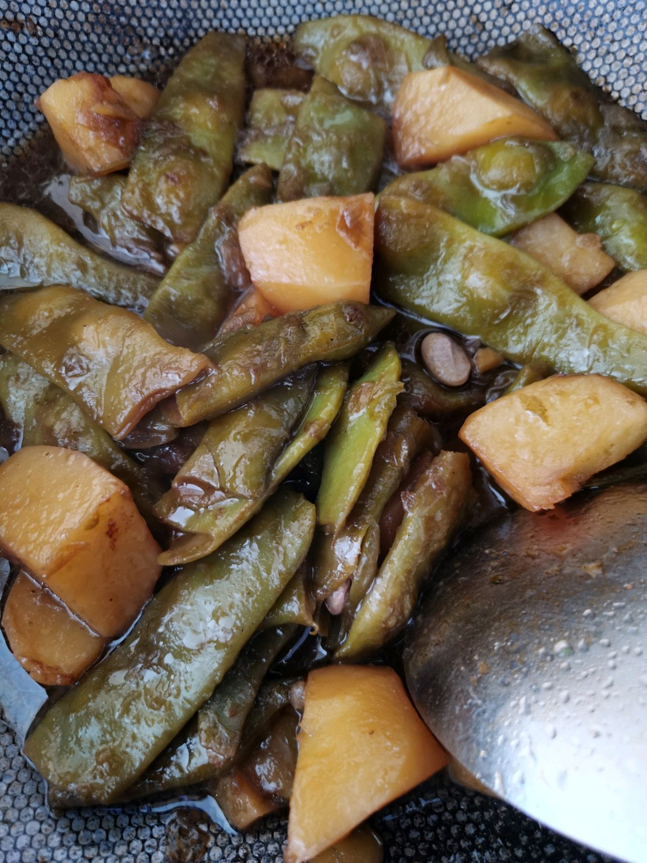 土豆炖豆角