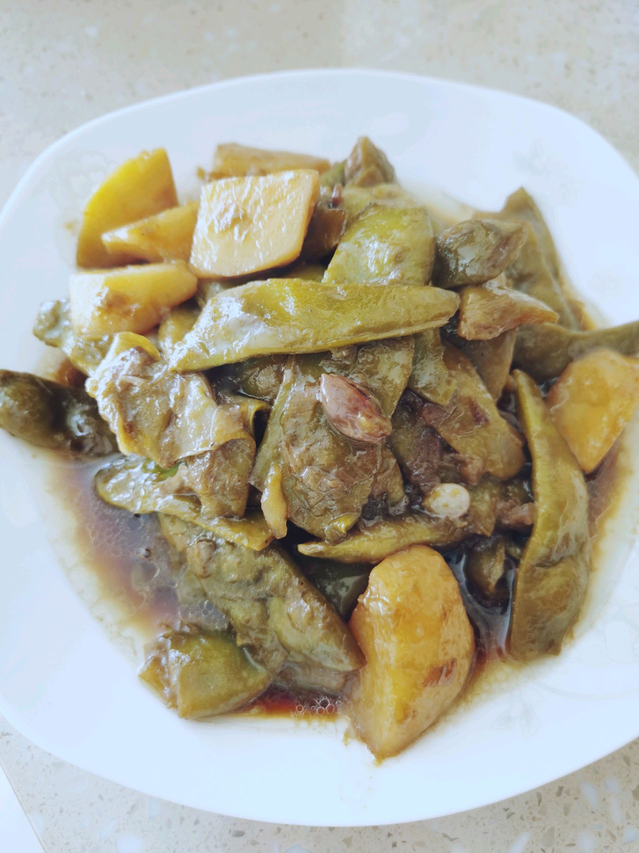 土豆炖豆角