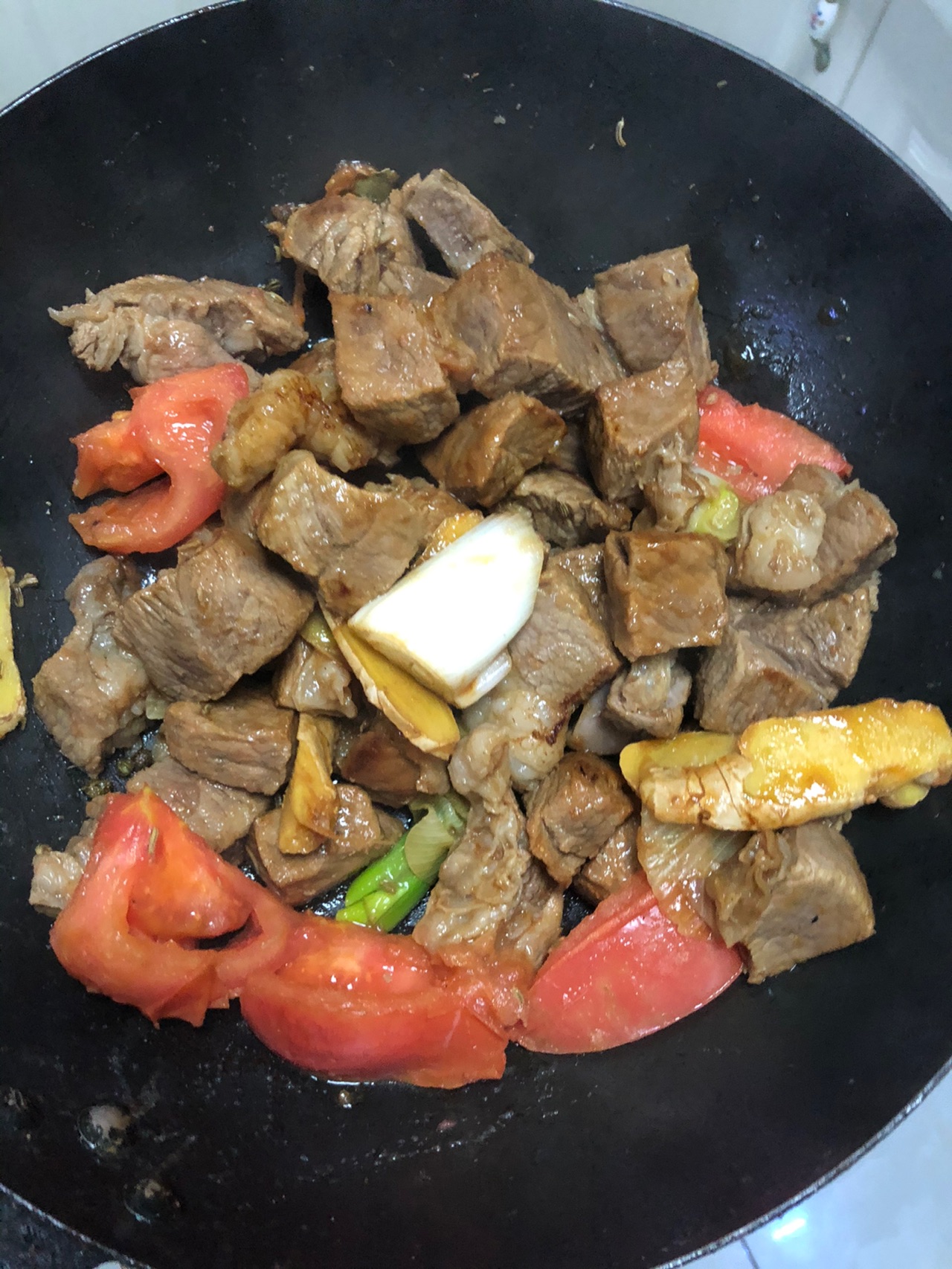 土豆番茄炖牛肉