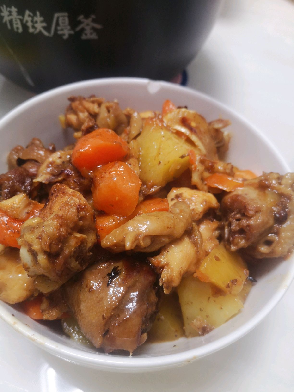 土豆胡萝卜炖小鸡