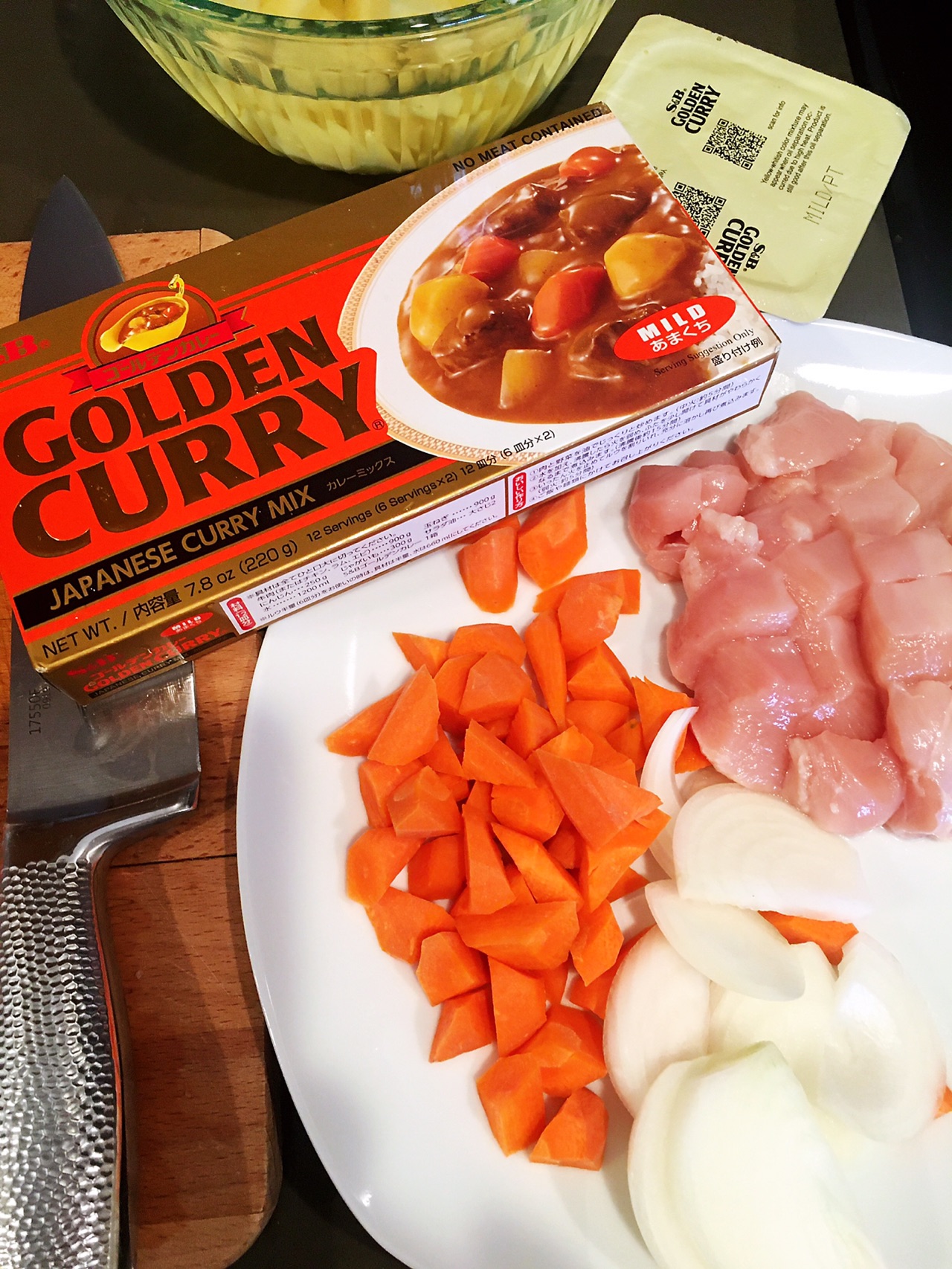 土豆胡萝卜咖喱鸡饭