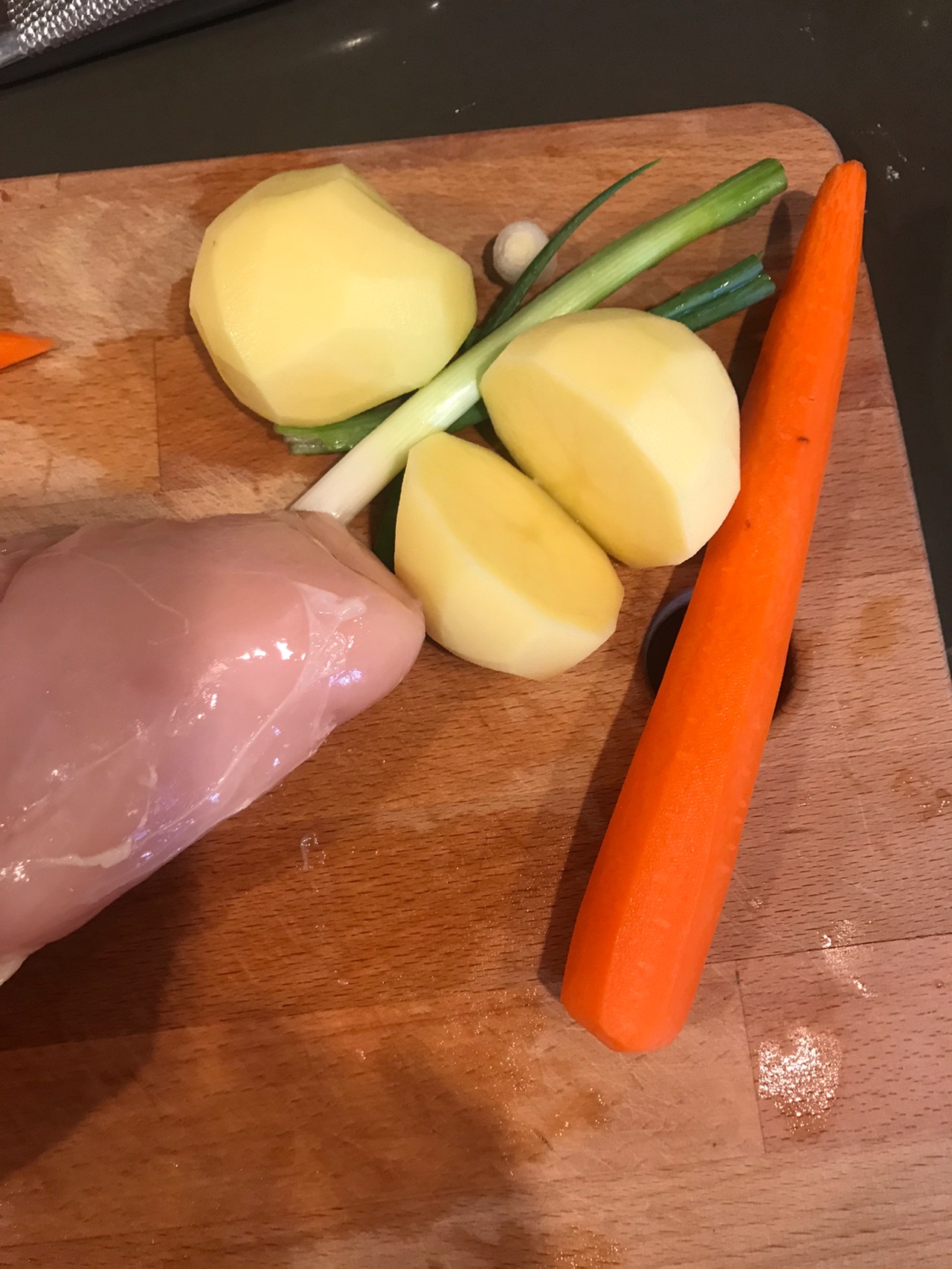 土豆胡萝卜炸酱米饭