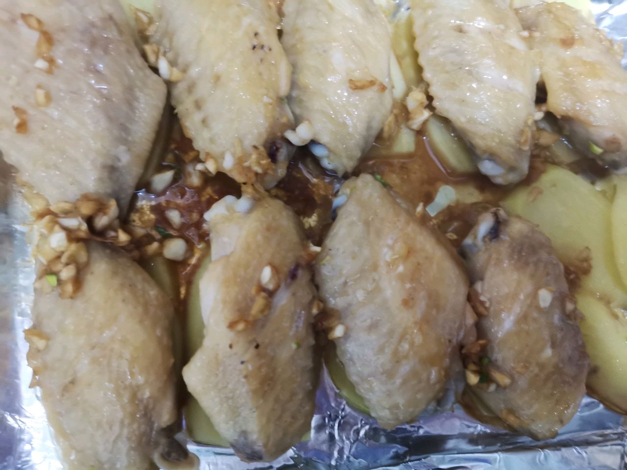 土豆蜜汁鸡翅