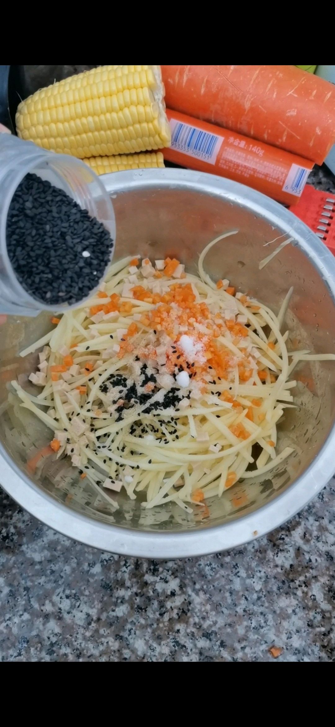 土豆丝鸡蛋煎饼