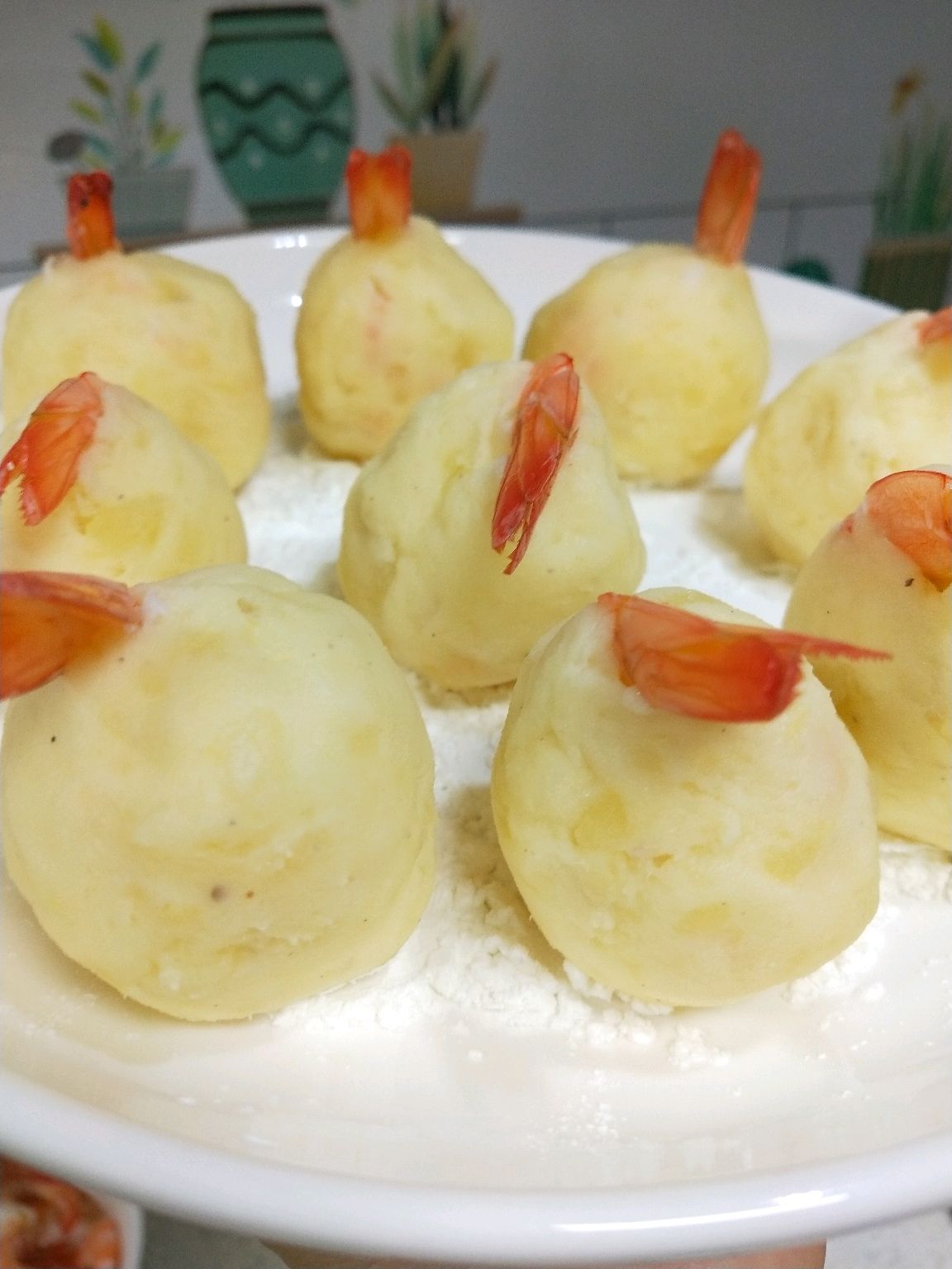 土豆虾仁黄金球