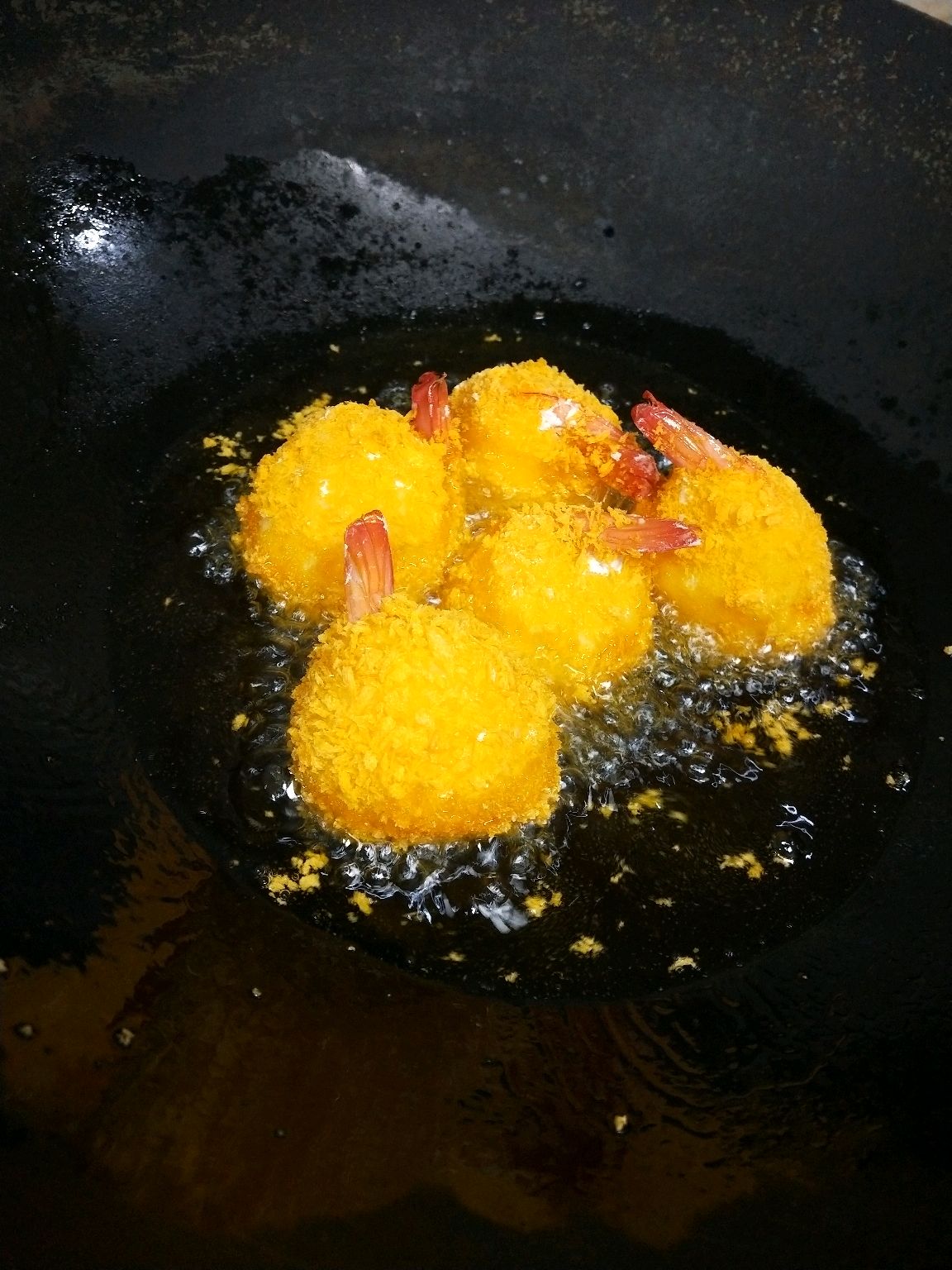 土豆虾仁黄金球
