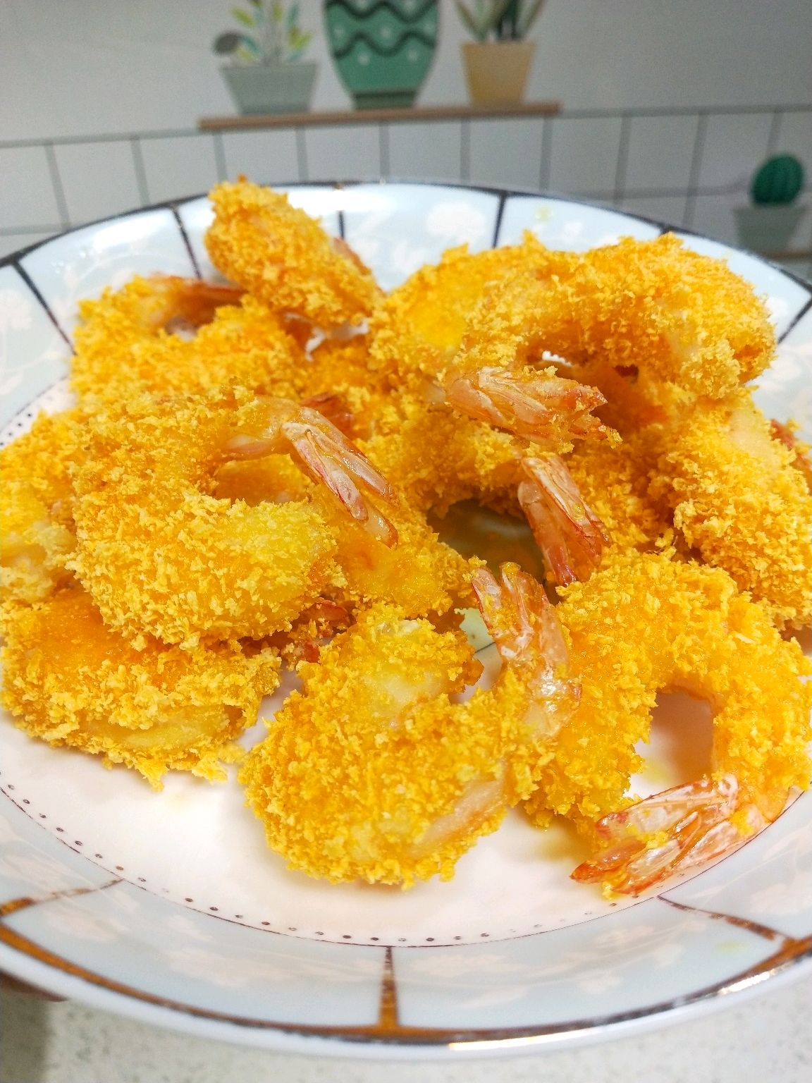 土豆虾仁黄金球