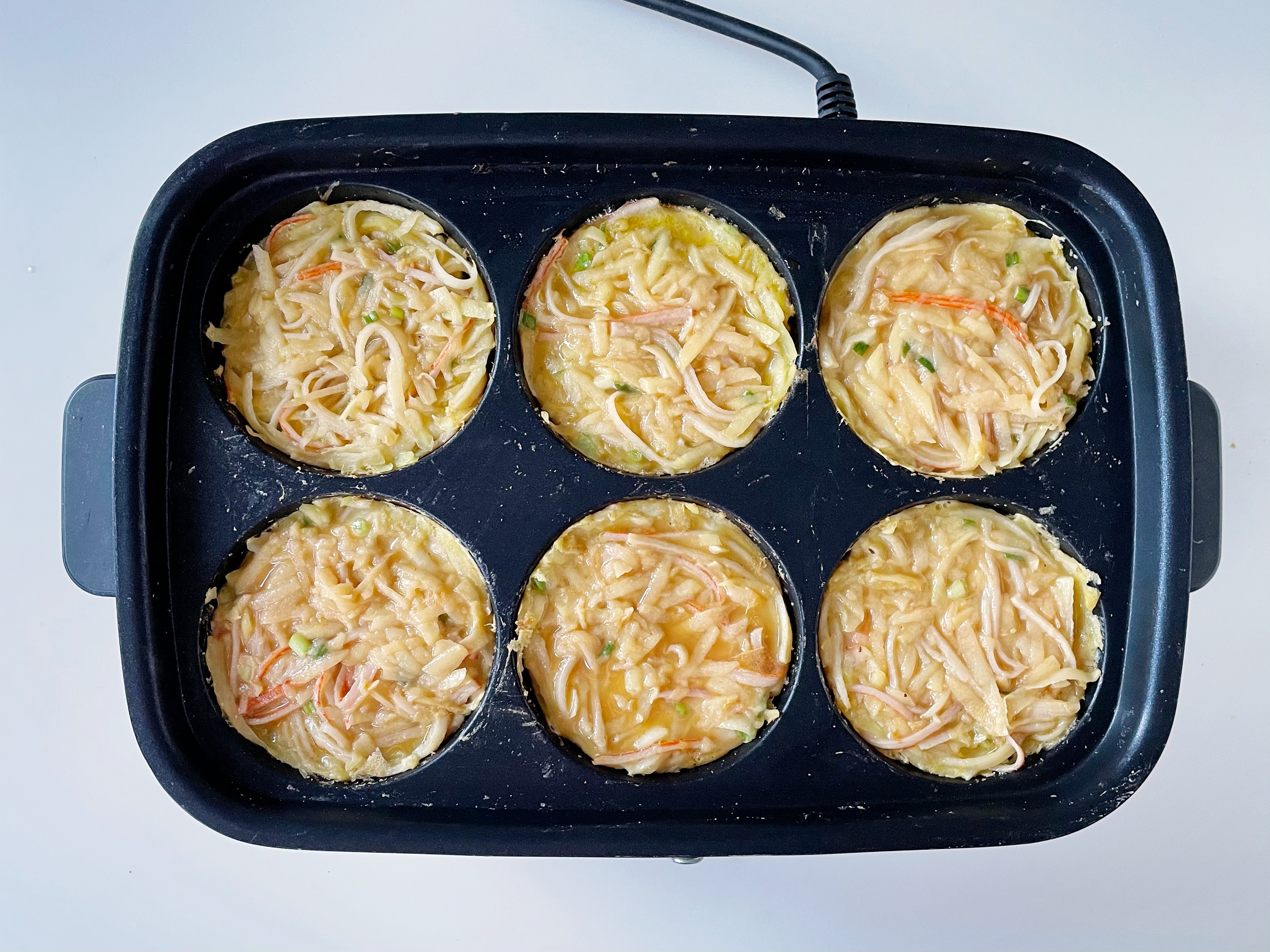 土豆蟹柳鸡蛋饼