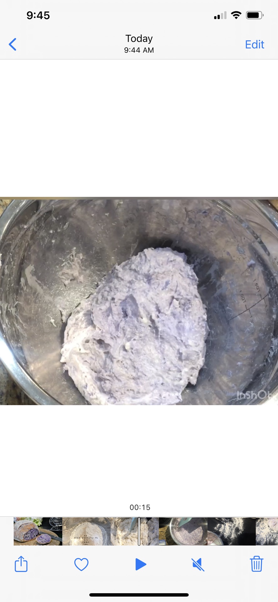 Ube紫薯色免揉面包