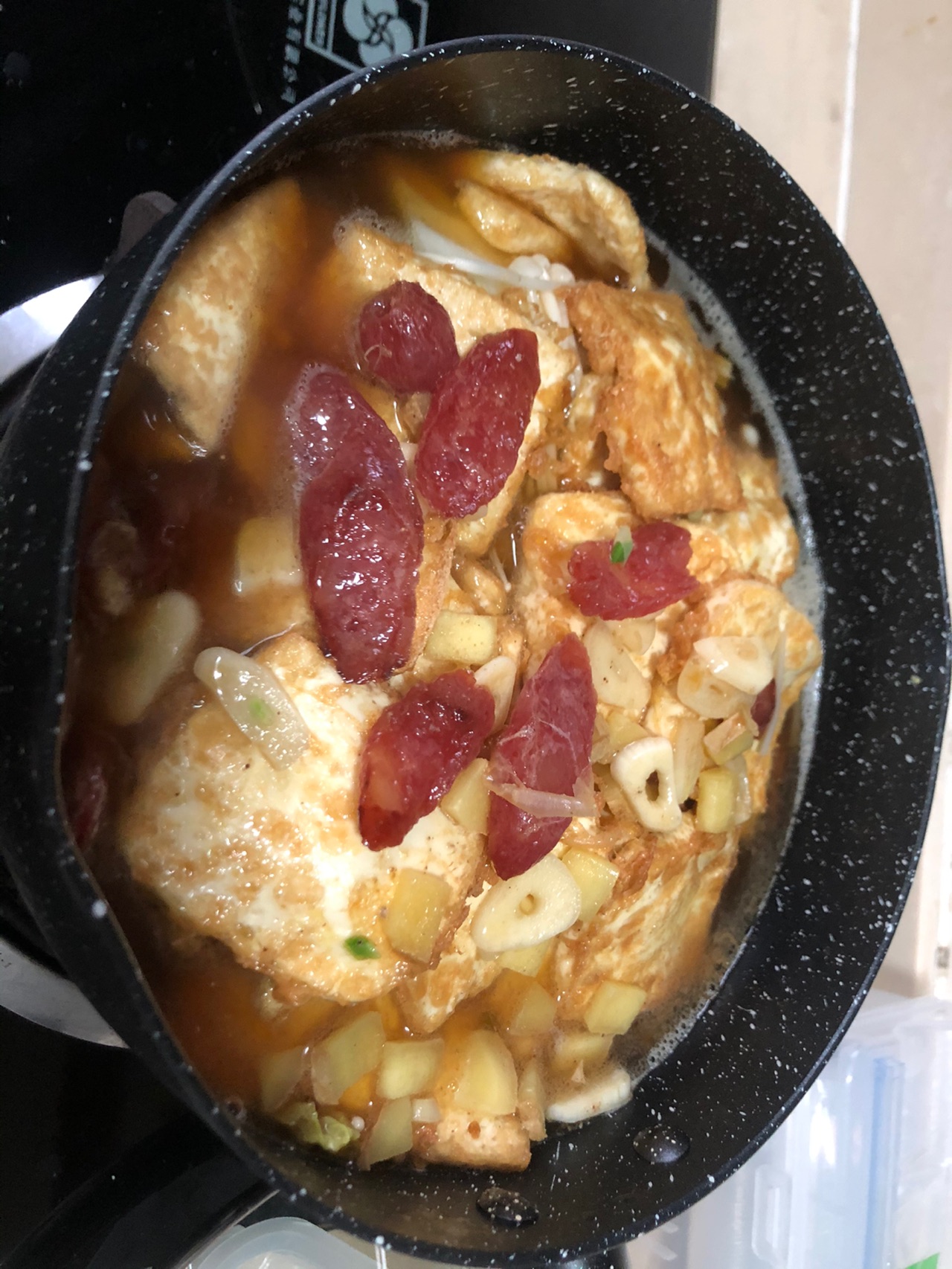 娃娃菜豆腐粉丝煲