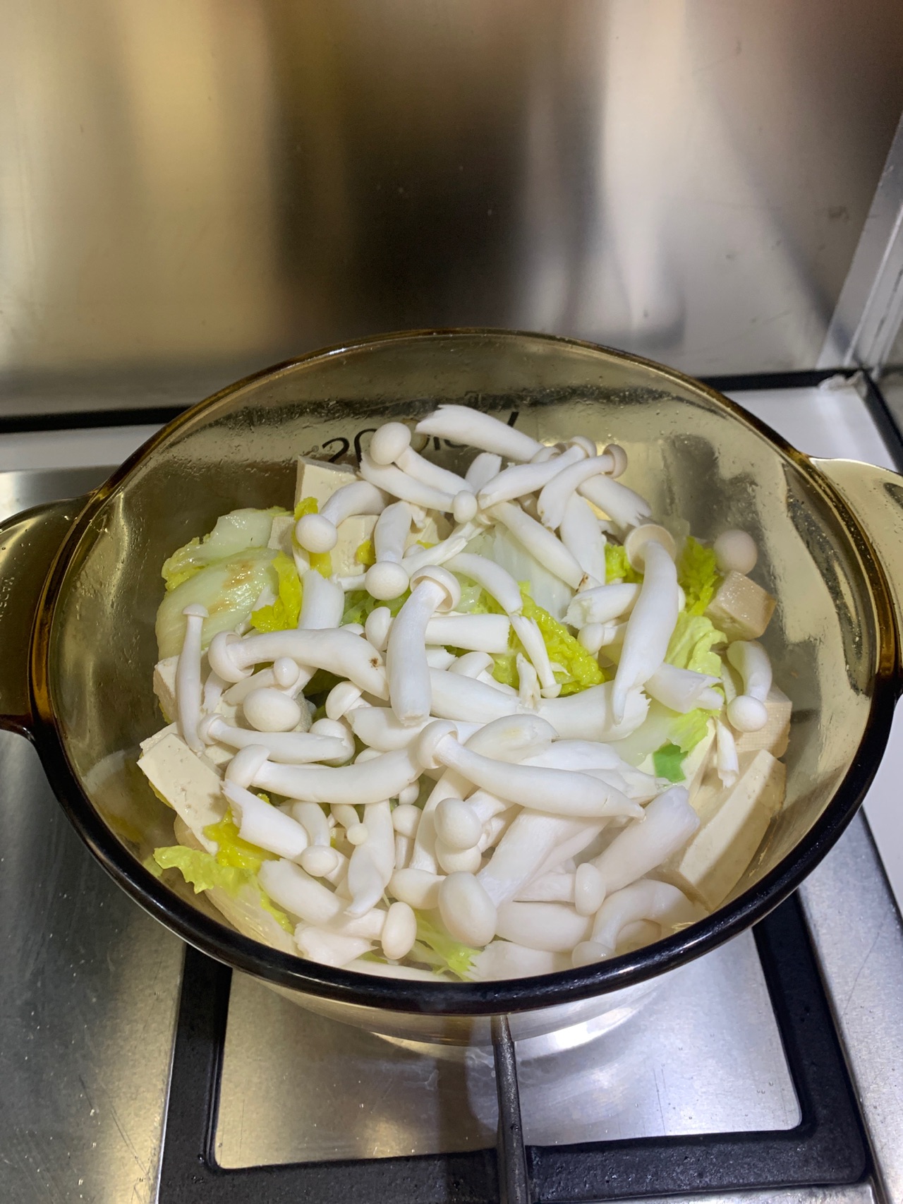 娃娃菜豆腐菌菇汤