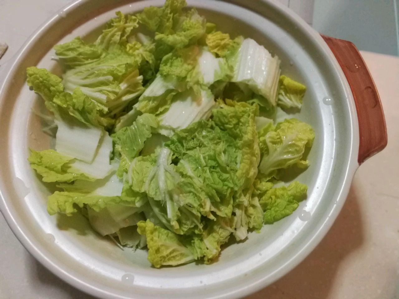 娃娃菜豆腐肉末煲