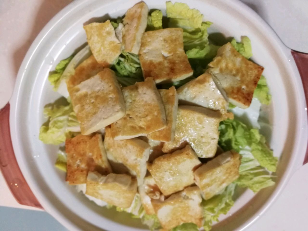 娃娃菜豆腐肉末煲